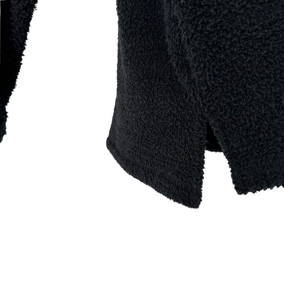 Tennessee Pullover Top Black Cozy Teddy Bear Knit Long Sleeve TENN Embroidered M - Picture 3 of 4